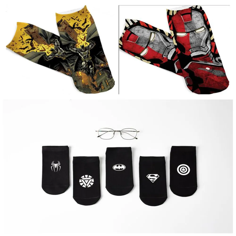Unisex Harajuku Marvel Comics Team Cap Short Men's Socks Fashion Hip Hop Fun 3D Print Socks Happy Superhero Naked Socks
Unisex Harajuku Marvel Comics Team Cap Short Men's Socks Fashion Hip Hop Fun 3D Print Socks Happy Superhero Naked Socks