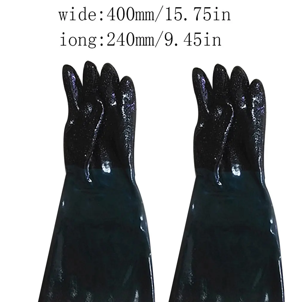 1 Pair PVC Heavy Duty Gloves Mayitr Soft Sandblasting Machine Gloves For Sandblaster Sand Blast Cabinet 48/60cm
1 Pair PVC Heavy Duty Gloves Mayitr Soft Sandblasting Machine Gloves For Sandblaster Sand Blast Cabinet 48/60cm