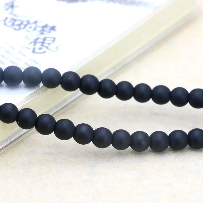 6mm Sand Mill Black Onyx Stone Round Shape Loose Beads Manual DIY Accessories Suitable For Jewelry Making Women Gift 15''
6mm Sand Mill Black Onyx Stone Round Shape Loose Beads Manual DIY Accessories Suitable For Jewelry Making Women Gift 15''