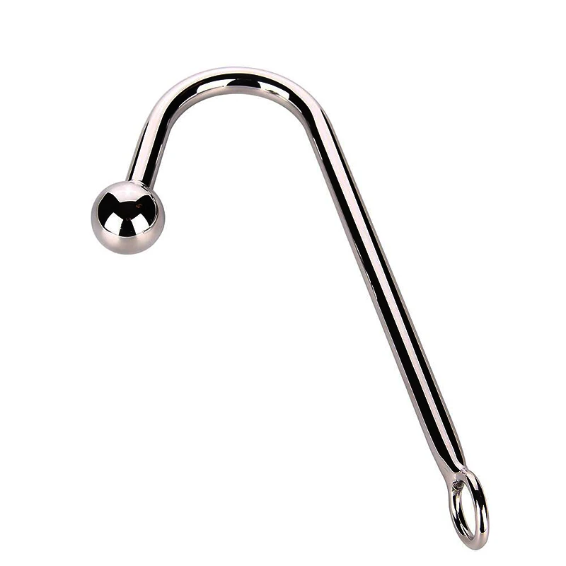 Stainless Steel 30*250mm Anal Hook Metal Butt Plug With Ball Anal Plug Anal Dilator Gay Sex Toys For Men And Women Factory Direc