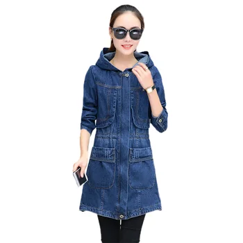Large Size Cowgirl Jacket Coat 2019 Spring New Medium Long Slim Women Denim Jacket Autumn female Hooded Windbreaker Coats JIA43
Large Size Cowgirl Jacket Coat 2019 Spring New Medium Long Slim Women Denim Jacket Autumn female Hooded Windbreaker Coats JIA43