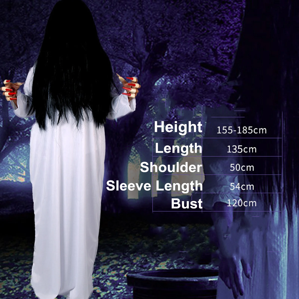 Halloween Phantom Lady Ghost White Red Zombie Terrorist Bloodcurdling Stage Cosplay Costume Fancy Dress
Halloween Phantom Lady Ghost White Red Zombie Terrorist Bloodcurdling Stage Cosplay Costume Fancy Dress