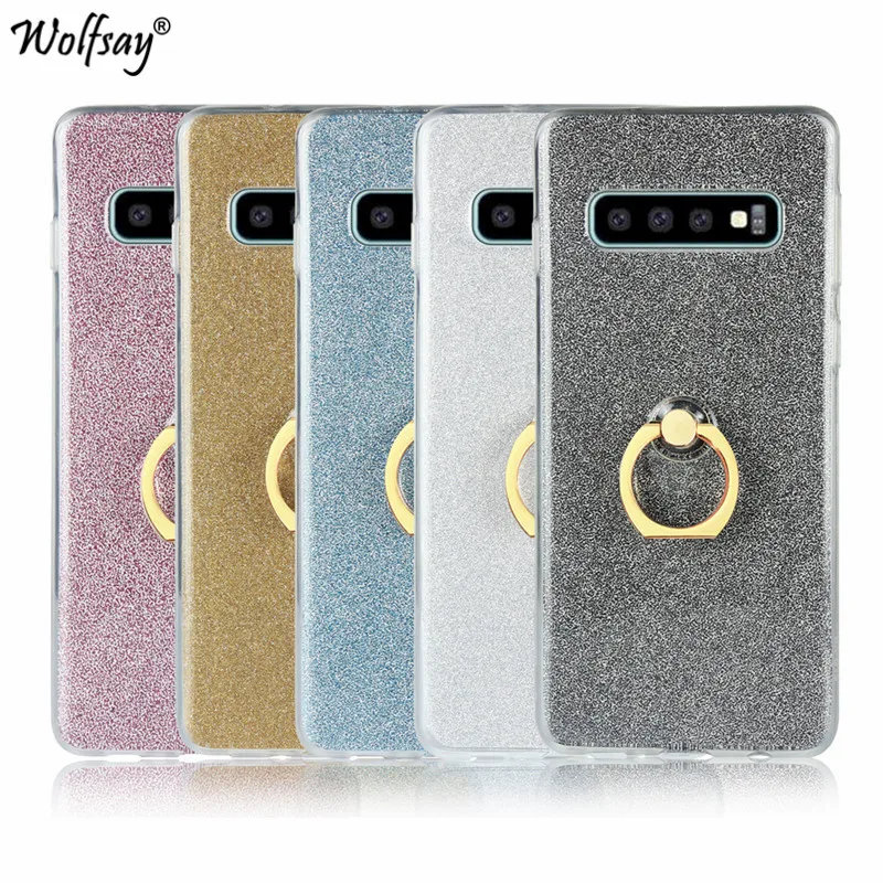 Luxury Bling Glitter Case For Samsung Galaxy S10 Plus Cover Soft TPU Ring Holder Phone Case For Samsung Galaxy S10 Plus Fundas
Luxury Bling Glitter Case For Samsung Galaxy S10 Plus Cover Soft TPU Ring Holder Phone Case For Samsung Galaxy S10 Plus Fundas