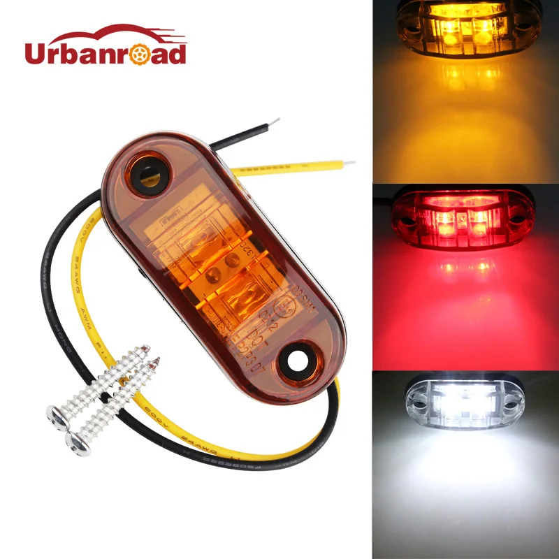 Urbanroad 4pcs 12V/24V Universal 2 LED Diode Red/Amber White Surface Mount LED Side Fender Marker Light LED Light Bar
Urbanroad 4pcs 12V/24V Universal 2 LED Diode Red/Amber White Surface Mount LED Side Fender Marker Light LED Light Bar