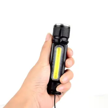 LED 3000 Lumens Flashlight Adjustable Focus 4 Modes USB Rechargeable Tail Magnet
LED 3000 Lumens Flashlight Adjustable Focus 4 Modes USB Rechargeable Tail Magnet