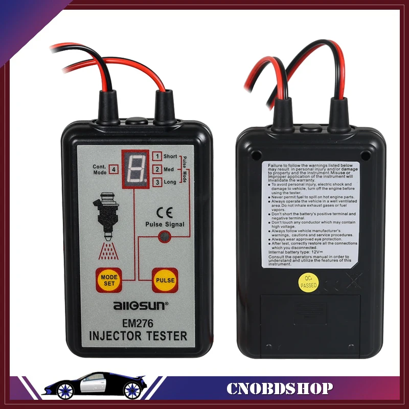 EM276 Professional Injector Tester Fuel Injector 4 Pluse Modes Tester Powerful Fuel System Scan Tool EM276
EM276 Professional Injector Tester Fuel Injector 4 Pluse Modes Tester Powerful Fuel System Scan Tool EM276