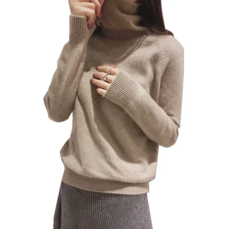 JINJIAXIAN 2019 clearance cashmere sweater female high collar sweater 100 stand loose base knitted sweater sell hot
JINJIAXIAN 2019 clearance cashmere sweater female high collar sweater 100 stand loose base knitted sweater sell hot