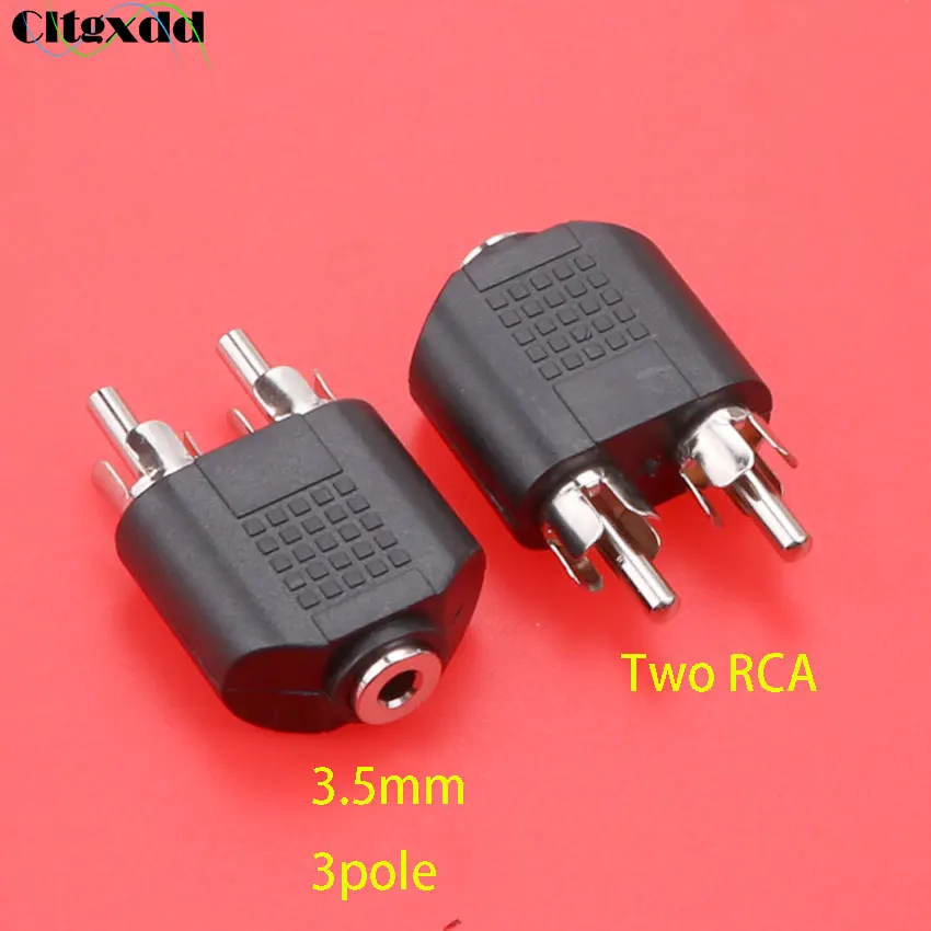 cltgxdd Plated nickel 3.5mm 3pole Audio Stereo Jack female to 2 RCA male Audio Adapter Connector plug Converter for Speaker
cltgxdd Plated nickel 3.5mm 3pole Audio Stereo Jack female to 2 RCA male Audio Adapter Connector plug Converter for Speaker