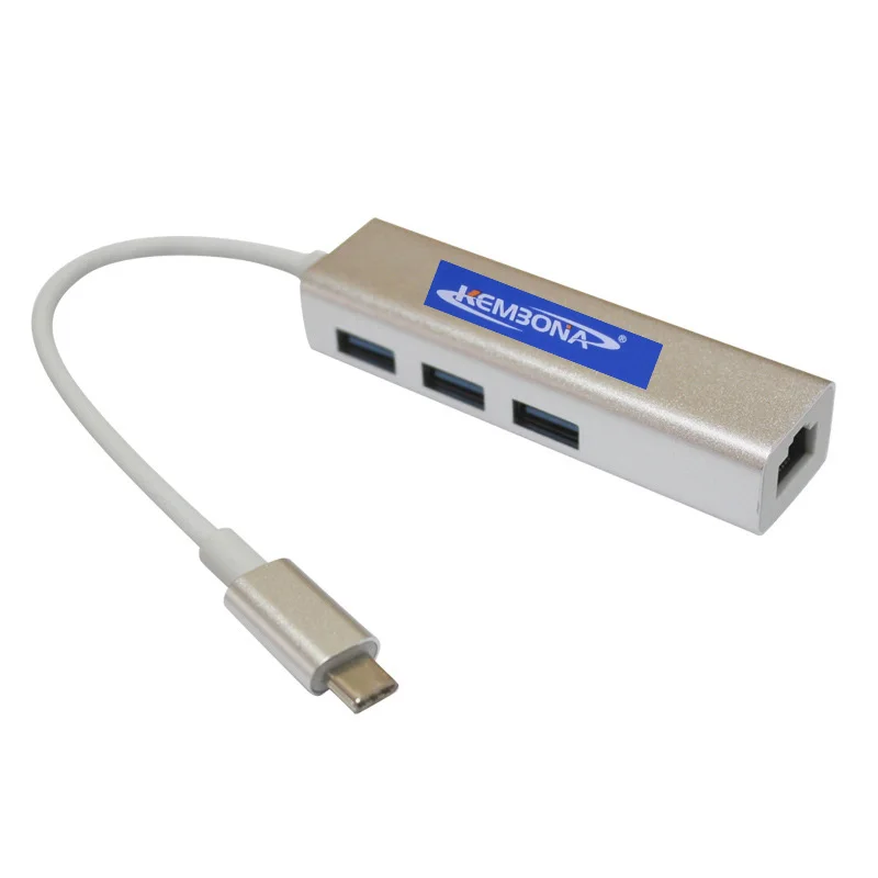 KEMBONA 4-in-1 Usb Type-C Hub with 1000Mbps Network Adapter with Ethernet Port and 3 * USB 3.0 port Usb C hub for MacBook
KEMBONA 4-in-1 Usb Type-C Hub with 1000Mbps Network Adapter with Ethernet Port and 3 * USB 3.0 port Usb C hub for MacBook