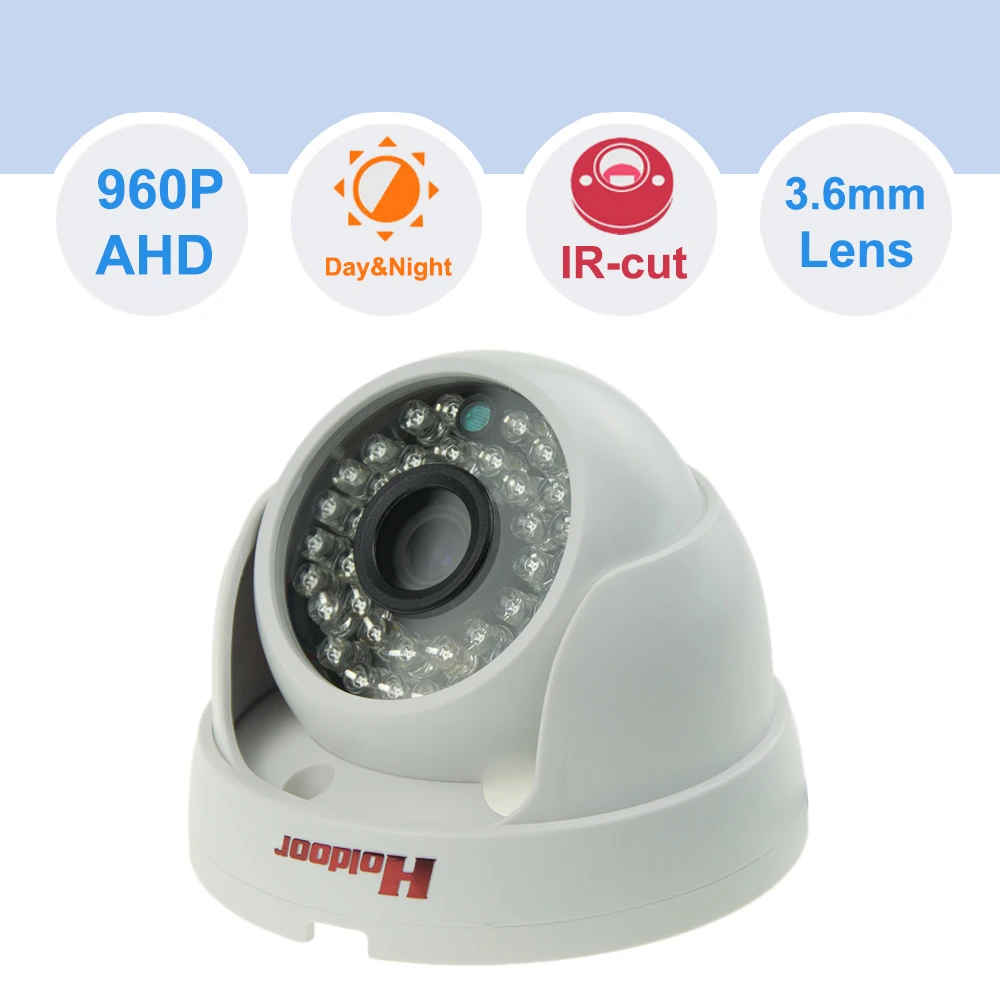 AHD 960P CCTV Surveillance Camera with IR LED for Outdoor Indoor Night Vision NTSC PAL 1/4 CMOS 3.6mm Lens BNC connector
AHD 960P CCTV Surveillance Camera with IR LED for Outdoor Indoor Night Vision NTSC PAL 1/4 CMOS 3.6mm Lens BNC connector