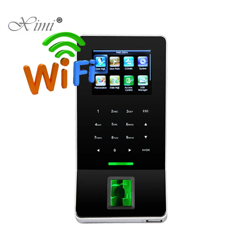 Фото New Arrived ZK Biometric Fingerprint Time Attendance With 125KHZ RFID/ Mf Reader F22 Door Access Control System WIFI |