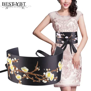 Best YBT Women belt National fan embroidery flower super wide belt fashion casual Women dress accessories belt
Best YBT Women belt National fan embroidery flower super wide belt fashion casual Women dress accessories belt