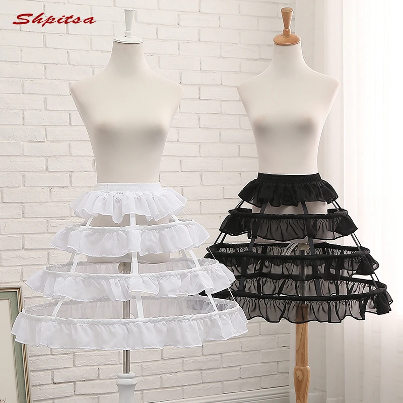 Black or White 3 Hoop Short Petticoats for Wedding Lolita Rockabilly Girl Fluffy Woman Underskirt Crinoline Pettycoat Hoop Skirt
Black or White 3 Hoop Short Petticoats for Wedding Lolita Rockabilly Girl Fluffy Woman Underskirt Crinoline Pettycoat Hoop Skirt