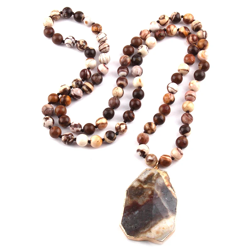 Fashion 8mm Natural Zebra Knotted Stones with Stone Square Pendant Handmade Necklace Women Jewelry
Fashion 8mm Natural Zebra Knotted Stones with Stone Square Pendant Handmade Necklace Women Jewelry