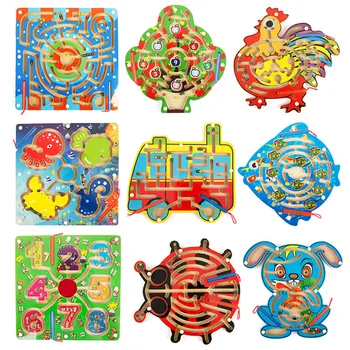 2 in 1 Wood Magnetic Maze Game Magnetic Pen Labyrinth Board Chess Intelligence Games Children Learning Education Toys
2 in 1 Wood Magnetic Maze Game Magnetic Pen Labyrinth Board Chess Intelligence Games Children Learning Education Toys