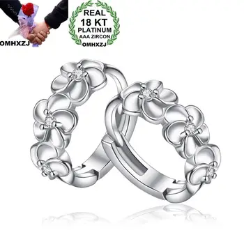 OMHXZJ Wholesale Personality Fashion OL Woman Girl Wedding White Gold Flower Zircon 18KT Gold White Gold Hoop Earrings YE411
OMHXZJ Wholesale Personality Fashion OL Woman Girl Wedding White Gold Flower Zircon 18KT Gold White Gold Hoop Earrings YE411