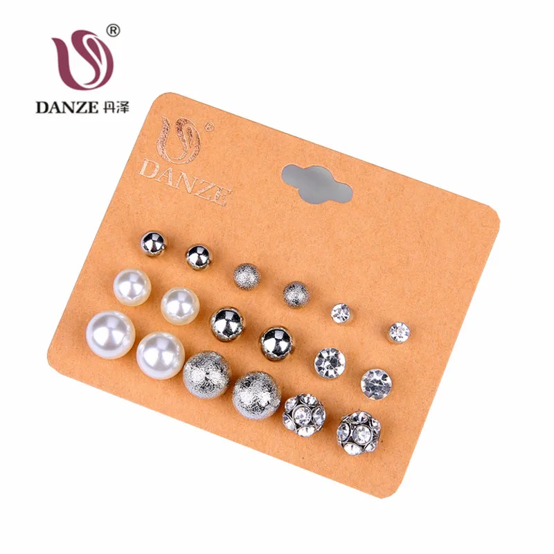 DANZE Brand Trendy Simulated Pearl Stud Earring Set Bowknot Owl Heart Crystal Ear Studs Earing for Women Small Brincos Jewelry
DANZE Brand Trendy Simulated Pearl Stud Earring Set Bowknot Owl Heart Crystal Ear Studs Earing for Women Small Brincos Jewelry