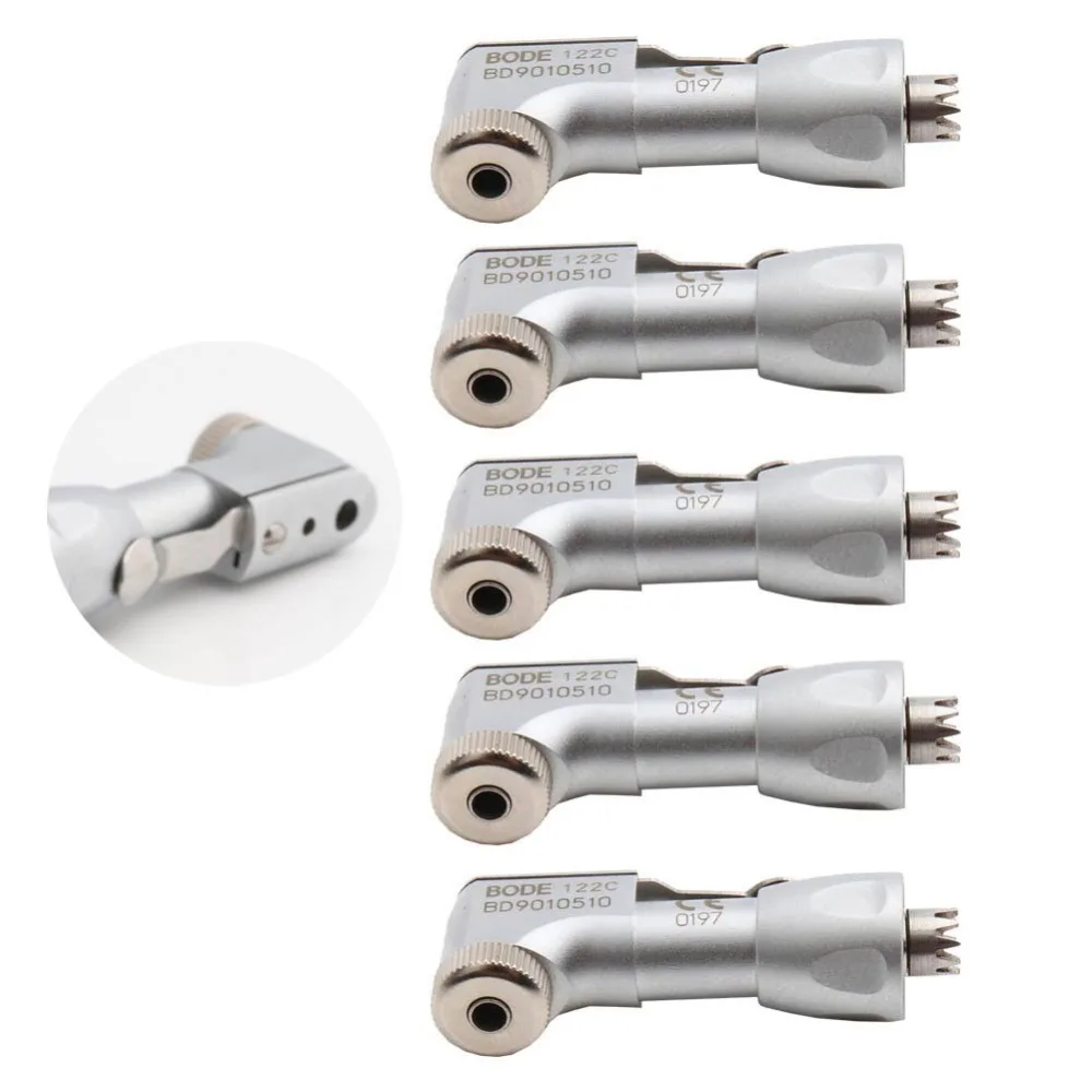 5 pcs Dental Low Speed Handpiece Air Turbine Contra Angle Handpiece Head Cartridge+Drive Dental Handpiece BODE 122C
5 pcs Dental Low Speed Handpiece Air Turbine Contra Angle Handpiece Head Cartridge+Drive Dental Handpiece BODE 122C