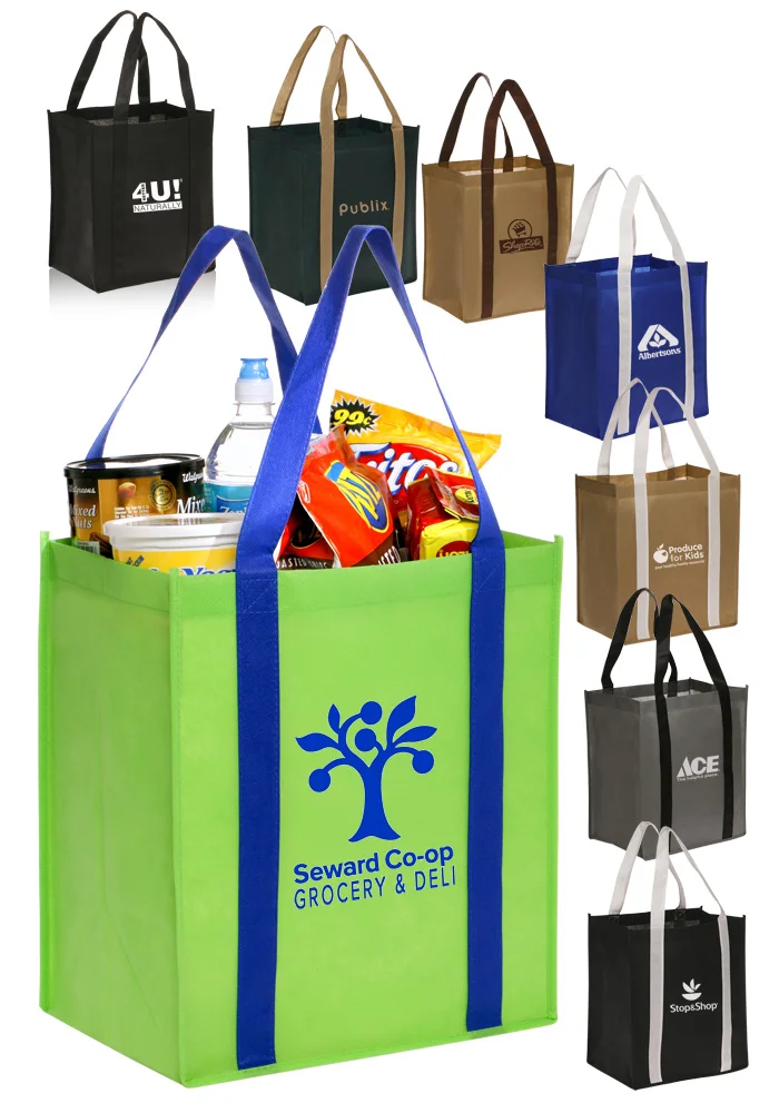 1000pcs/Lot Custom Promotional pp coated custom printed recycled eco tnt grocery non woven bags
1000pcs/Lot Custom Promotional pp coated custom printed recycled eco tnt grocery non woven bags