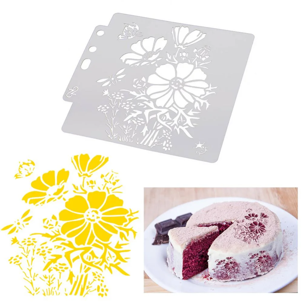 Flowers Coffee Stencils Cake Baking Templates DIY Scrapbooking Craft Stencils for DIY Coffee Scrapbooking Painting
Flowers Coffee Stencils Cake Baking Templates DIY Scrapbooking Craft Stencils for DIY Coffee Scrapbooking Painting