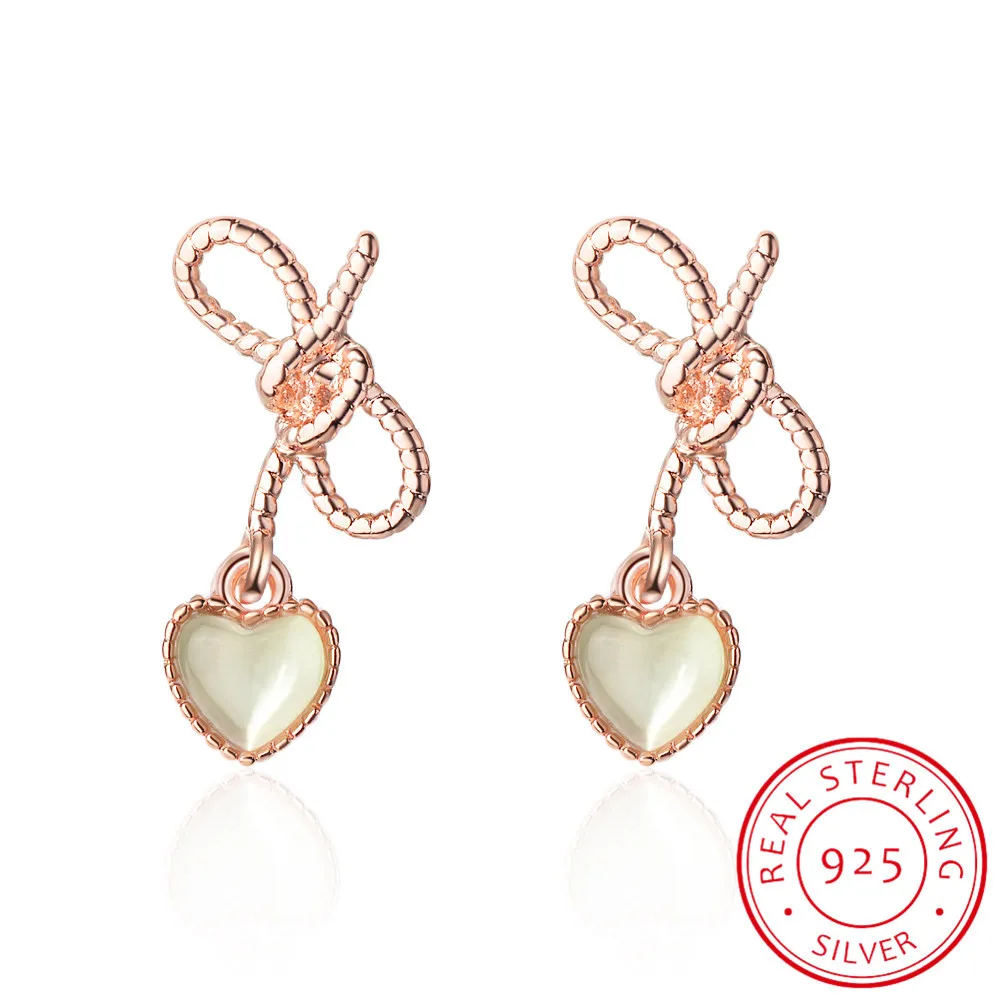 Sweet Hollow Bowknot Opal Heart 925 Sterling Silver Earrings For Women Oorbellen Pendientes S-e774
Sweet Hollow Bowknot Opal Heart 925 Sterling Silver Earrings For Women Oorbellen Pendientes S-e774