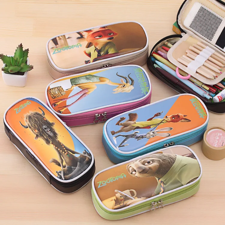 Creative Zootopia Cartoon Large Capacity PU Leather Pencil Case Stationery Storage Organizer Bag School Office Supply Escolar
Creative Zootopia Cartoon Large Capacity PU Leather Pencil Case Stationery Storage Organizer Bag School Office Supply Escolar