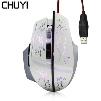 CHUYI Wired Gaming Mouse Backlight For Overwatch Gamer Ergonomic USB Optical LED Breathing Light Mice Laptop Computer Game Mause
CHUYI Wired Gaming Mouse Backlight For Overwatch Gamer Ergonomic USB Optical LED Breathing Light Mice Laptop Computer Game Mause