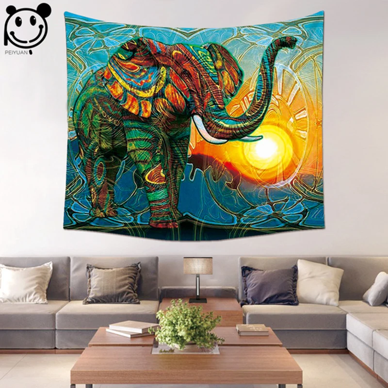 PEIYUAN Home Decorative Colorful Mandala Elephant Tapestries Factory Wholesale Custom Wall Hanging Cloth Tapestry Beach Towel
PEIYUAN Home Decorative Colorful Mandala Elephant Tapestries Factory Wholesale Custom Wall Hanging Cloth Tapestry Beach Towel