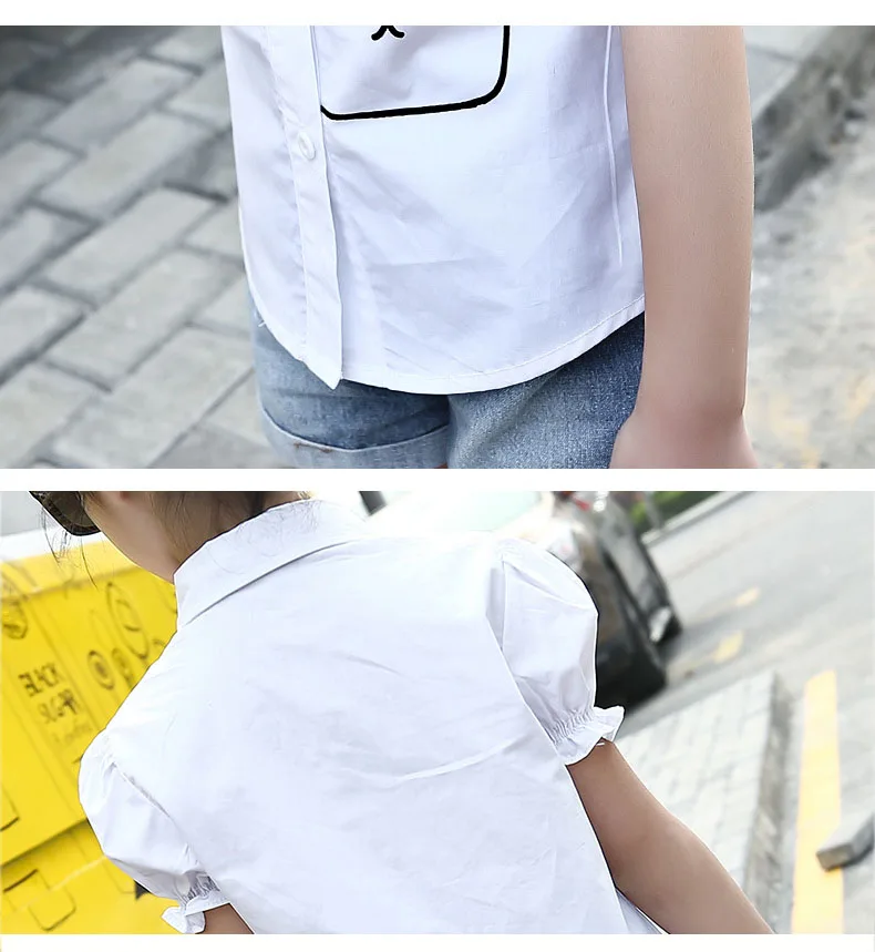 fashion character school big girls shirts 2018 short sleeve tops children white little girls summer baby blouses for big girls clothing 4 5 6 7 8 9 10 11 12 13 14 15 16 Years little teenage girls shirts blouses clothes (2)