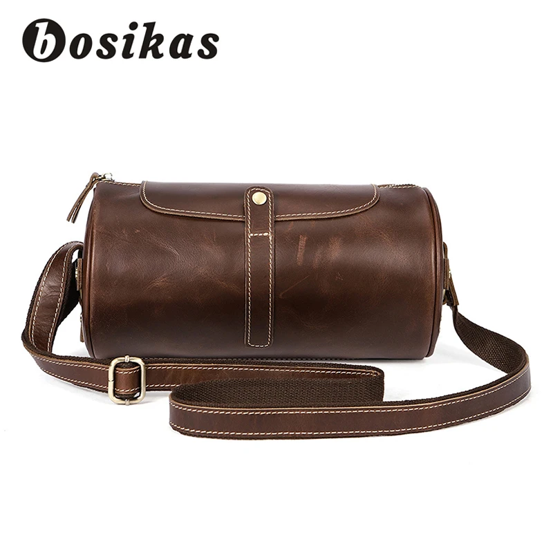 BORINKAS Shoulder Bag Genuine Leather Messenger bag Barrel-shaped Crossbody High Guality Men's Bags Vintage Solid Handbags New
BORINKAS Shoulder Bag Genuine Leather Messenger bag Barrel-shaped Crossbody High Guality Men's Bags Vintage Solid Handbags New