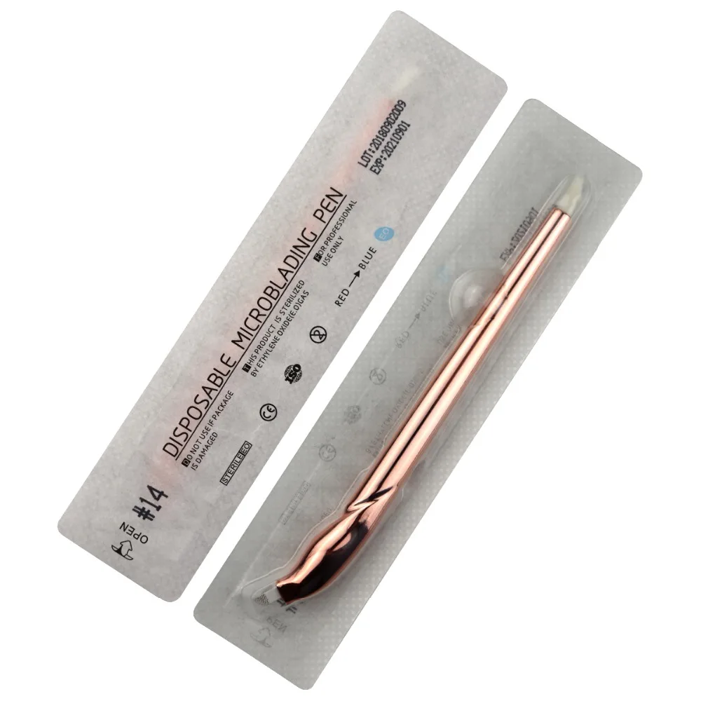 14 Pins Sloped Microblade 5pcs Pack Of Disposable Sterile Microblades Manual Eyebrow Pen for Permanent Makeup Tattoo Supplies
14 Pins Sloped Microblade 5pcs Pack Of Disposable Sterile Microblades Manual Eyebrow Pen for Permanent Makeup Tattoo Supplies