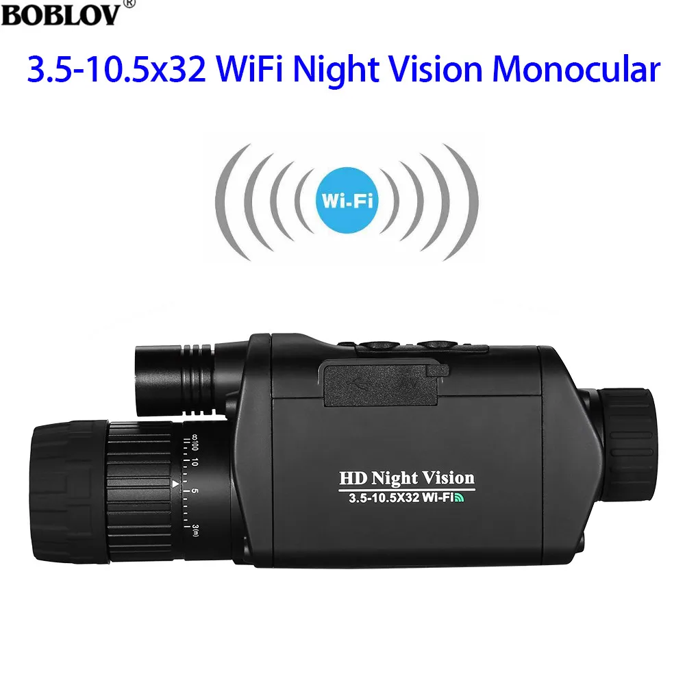BOBLOV Infrared Night Vision Goggles Telescope Binoculars Hunting WiFi Digital Vision Night 3.5-10.5 x 32 HD Infrared Monocular
BOBLOV Infrared Night Vision Goggles Telescope Binoculars Hunting WiFi Digital Vision Night 3.5-10.5 x 32 HD Infrared Monocular