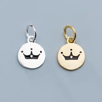 Fashion Round Card Crown Dangle Charms 925 Sterling Silver Small Medallion Pendants DIY Women Jewelry Make Accessories Supplier
Fashion Round Card Crown Dangle Charms 925 Sterling Silver Small Medallion Pendants DIY Women Jewelry Make Accessories Supplier