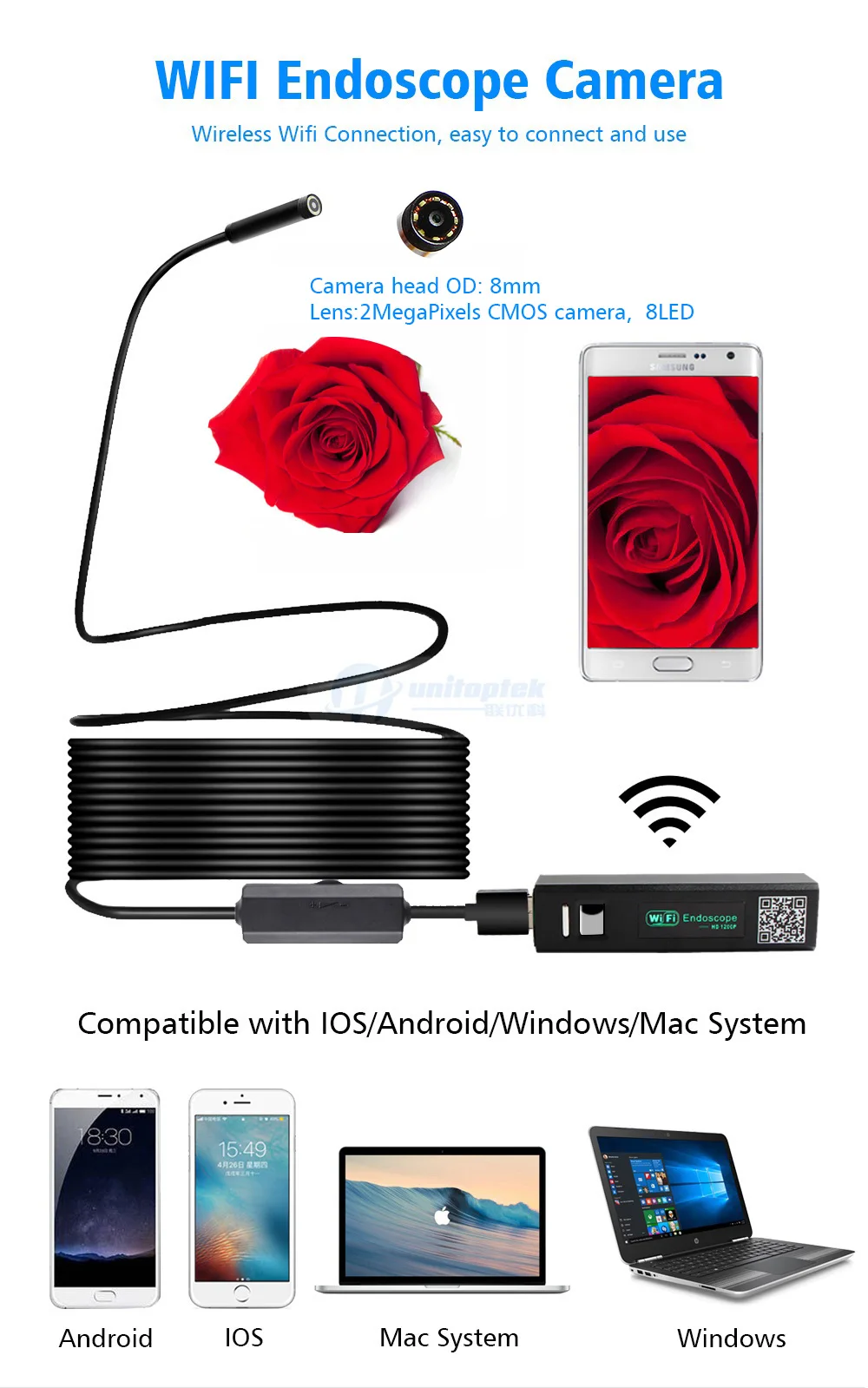01 Wifi Endoscope Camera