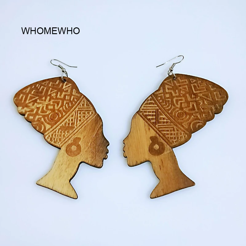 Coffee Wood Africa Laser Cut Egyptian Akhnaton Pharaoh Engraved Earrings Vintage African Afro Jewelry Wooden DIY Ear Accessory
Coffee Wood Africa Laser Cut Egyptian Akhnaton Pharaoh Engraved Earrings Vintage African Afro Jewelry Wooden DIY Ear Accessory