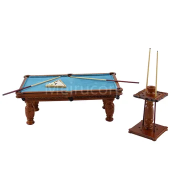 Dollhouse miniature model 1/12 scale Hand carved Exquisite pool table Cue rack set
Dollhouse miniature model 1/12 scale Hand carved Exquisite pool table Cue rack set