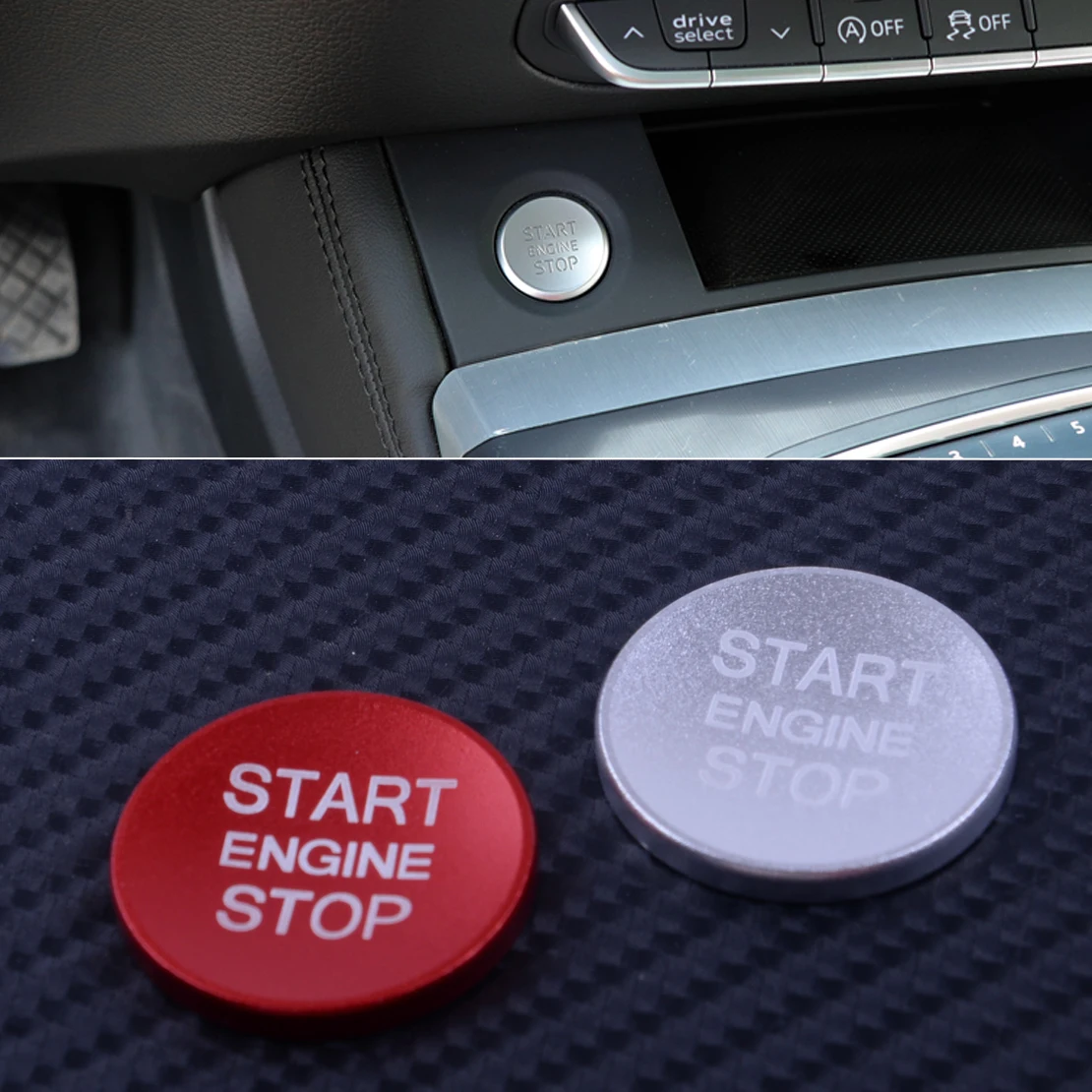 Car Engine Start Stop Switch Push Button System Cover Trim Decal with Sticker Ring Case Fit For Audi A4 A5 A6 A7 Q5
Car Engine Start Stop Switch Push Button System Cover Trim Decal with Sticker Ring Case Fit For Audi A4 A5 A6 A7 Q5