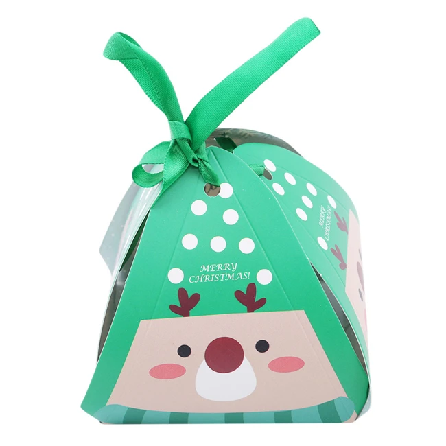 10 pcs/pack merry christmas candy box bags santa