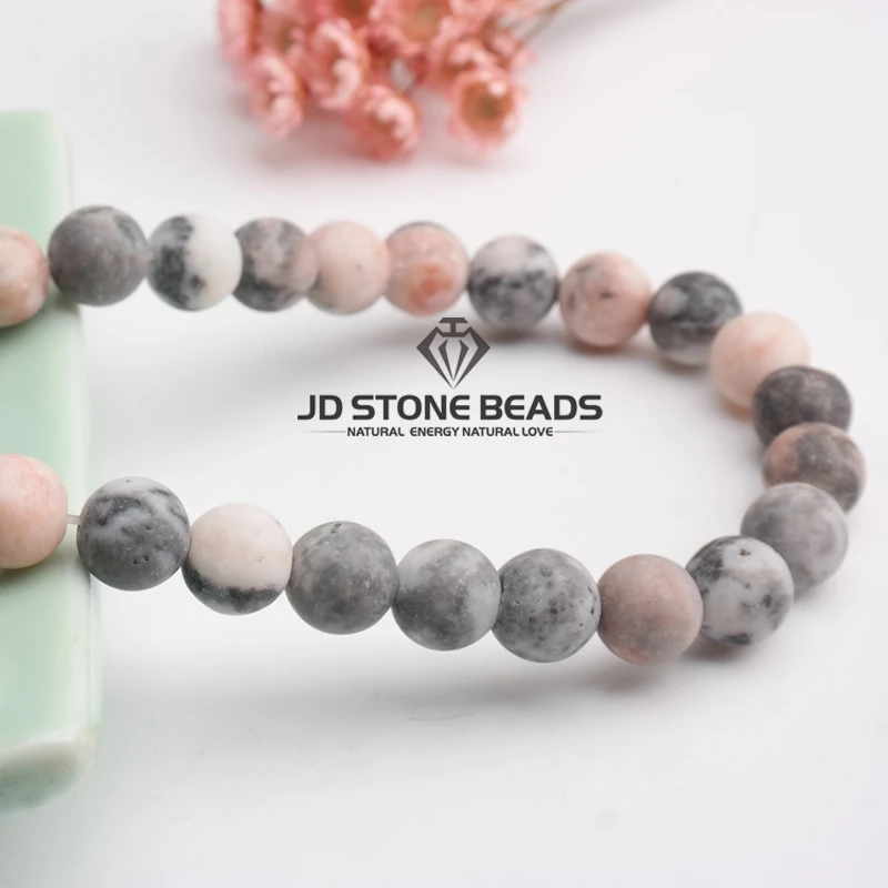 Круглые бусины с матовым натуральным камнем россыпью 15 дюймов 4 6 8 10 12 мм|beads