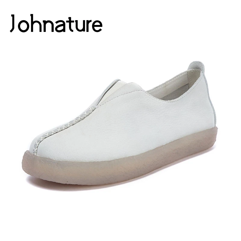 Johnature 2020 New Spring/Autumn Genuine Leather Sewing Retro Solid Casual Round Toe Slip-on Flat Platform Women Shoes
Johnature 2020 New Spring/Autumn Genuine Leather Sewing Retro Solid Casual Round Toe Slip-on Flat Platform Women Shoes