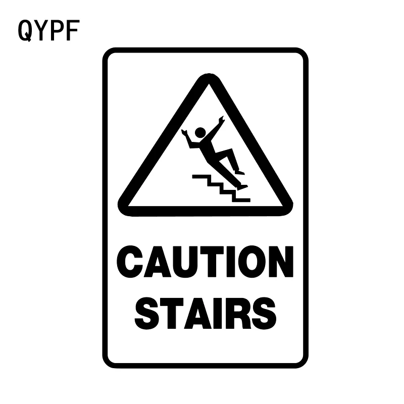 QYPF 10CM15.5CM Warning Mark STAIRS Graphic Car Sticker Black/Silver Vinyl Decoration S9-2282
QYPF 10CM15.5CM Warning Mark STAIRS Graphic Car Sticker Black/Silver Vinyl Decoration S9-2282