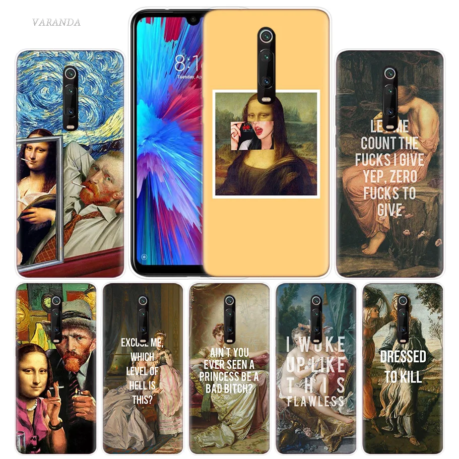 Mona Lisa Funny Spoof Art Case for Xiaomi Redmi Note 7 7S K20 Y3 GO S2 6 6A 7A 5 Pro MI Play 9T A1 A2 8 Lite Poco F1 Phone Bags
Mona Lisa Funny Spoof Art Case for Xiaomi Redmi Note 7 7S K20 Y3 GO S2 6 6A 7A 5 Pro MI Play 9T A1 A2 8 Lite Poco F1 Phone Bags
