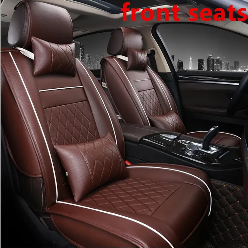 PU Leather Car Seat Cover Universal Fit Most cars for Mitsubishi mirage Space Star Mini Coupe Vela Vitz cushion | Автомобили и