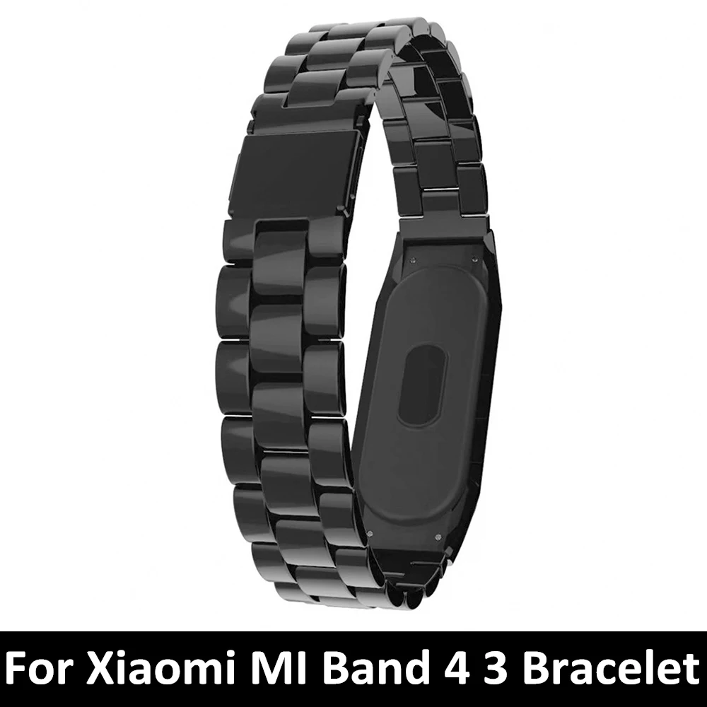 Ремешок для часов Xiaomi Mi Band 4/3 мужчин и женщин классический браслет из нержавеющей