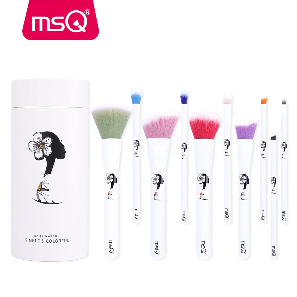 MSQ Makeup Brushes Set Powder Foundation Eyeshadow Blush 10pcs Make Up Brush Women Cosmetic Makeup Kits
MSQ Makeup Brushes Set Powder Foundation Eyeshadow Blush 10pcs Make Up Brush Women Cosmetic Makeup Kits
