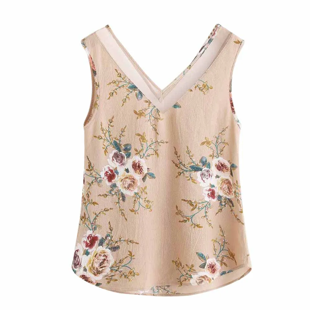 Women Floral Casual Sleeveless Top Vest Tank Shirt Cami Top vintage shirt top female 2019
Women Floral Casual Sleeveless Top Vest Tank Shirt Cami Top vintage shirt top female 2019