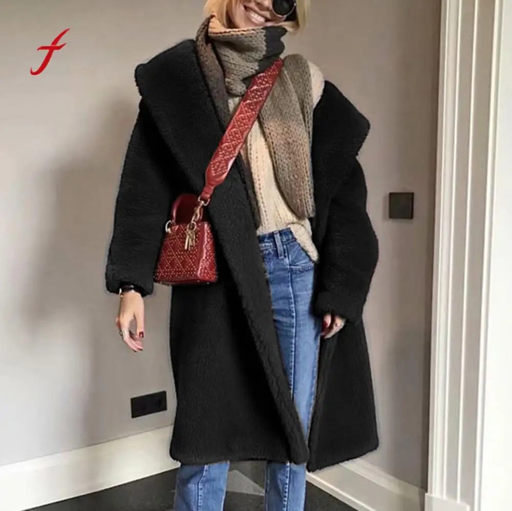 2018 winter fur coat Women Solid Fuzzy Faux Fur Long Sleeve Cardigan Oversized Outwear Coat plus size warm faux fur coat abrigo
2018 winter fur coat Women Solid Fuzzy Faux Fur Long Sleeve Cardigan Oversized Outwear Coat plus size warm faux fur coat abrigo