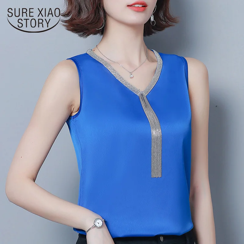 blusas mujer de moda 2019 plus size chiffon blouse women summer blouses Sleeveless tassel V-neck office ladies blouse 4661 50
blusas mujer de moda 2019 plus size chiffon blouse women summer blouses Sleeveless tassel V-neck office ladies blouse 4661 50