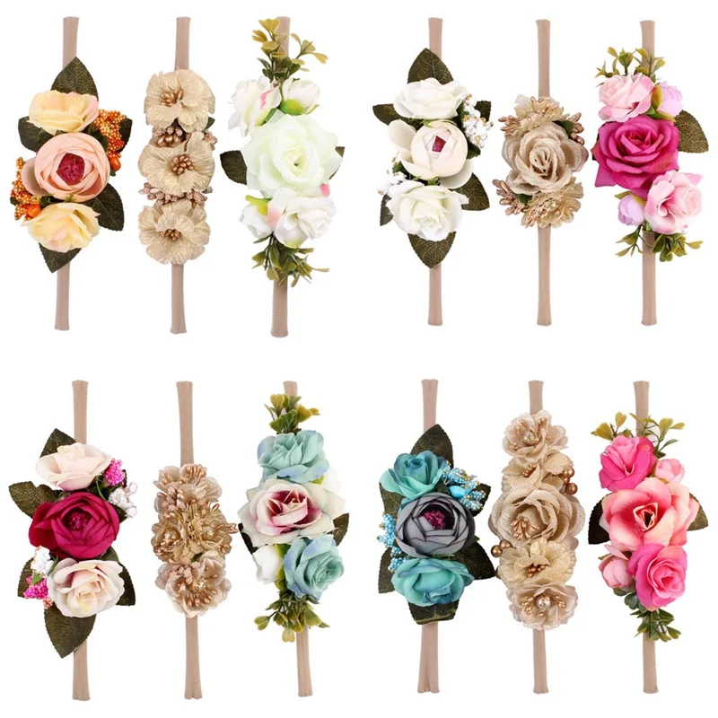 3PCS/PACK Newborn Flower Headband Nylon Faux Flower Party Flowers Hair Bands Newborn Headwear Photography Props Hair Accessories
3PCS/PACK Newborn Flower Headband Nylon Faux Flower Party Flowers Hair Bands Newborn Headwear Photography Props Hair Accessories