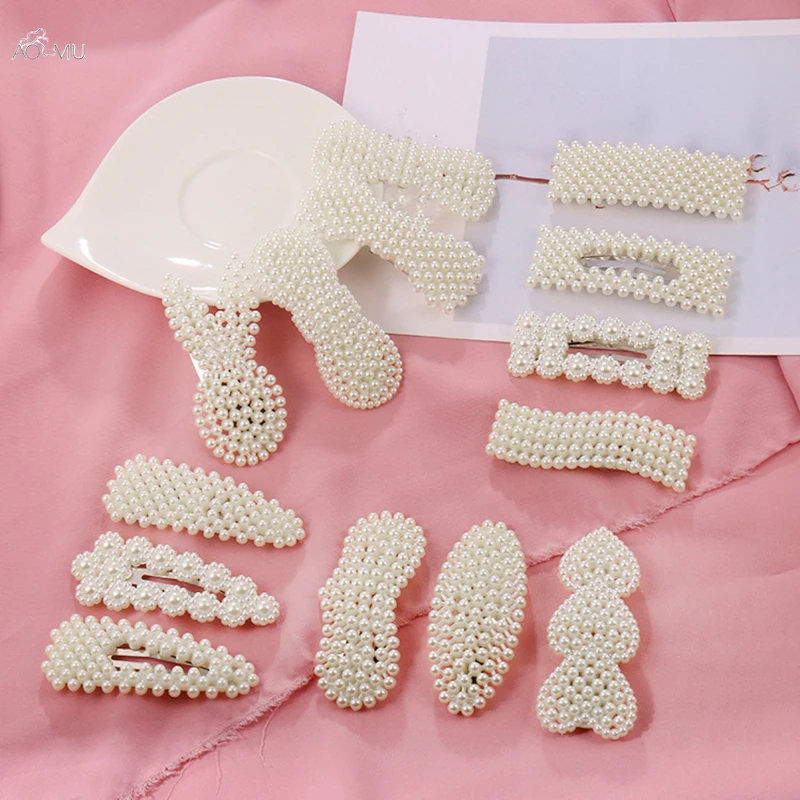 AOMU 10PCS Korea Imitation Pearl Flower Heart Shape Hair Clips for Women Girls Geometric Waterdrop Hairpin Hair Accessories
AOMU 10PCS Korea Imitation Pearl Flower Heart Shape Hair Clips for Women Girls Geometric Waterdrop Hairpin Hair Accessories
